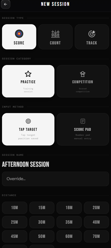 Session setup
